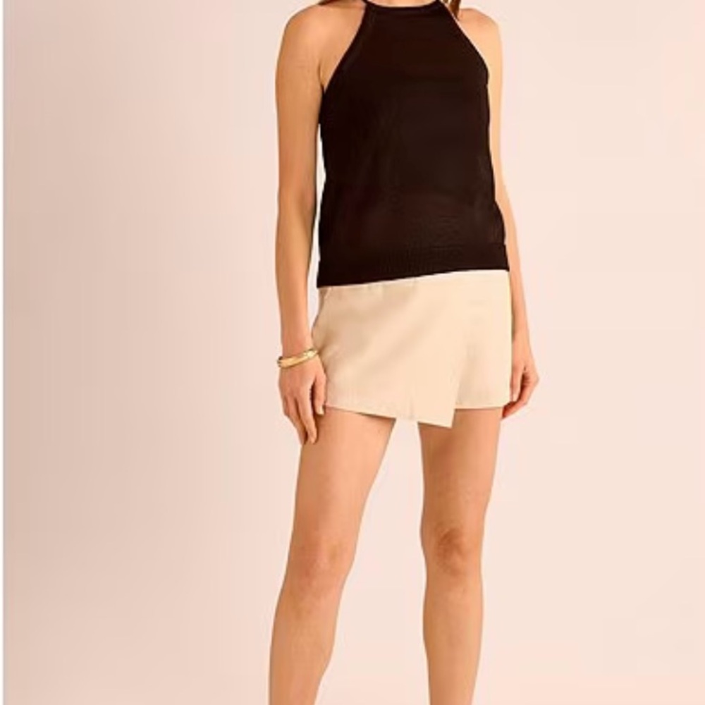 Black sweater knit halter top. NWT.  Orig $79